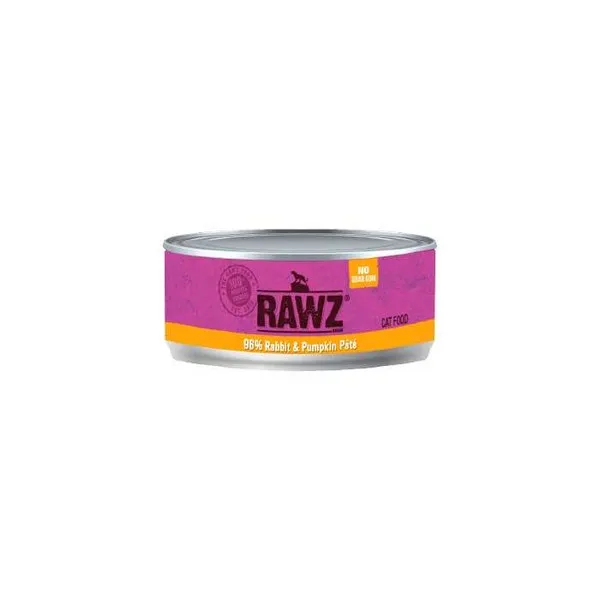 24/5.5 oz. Rawz 96% Rabbit & Pumpkin Cat Can - Food